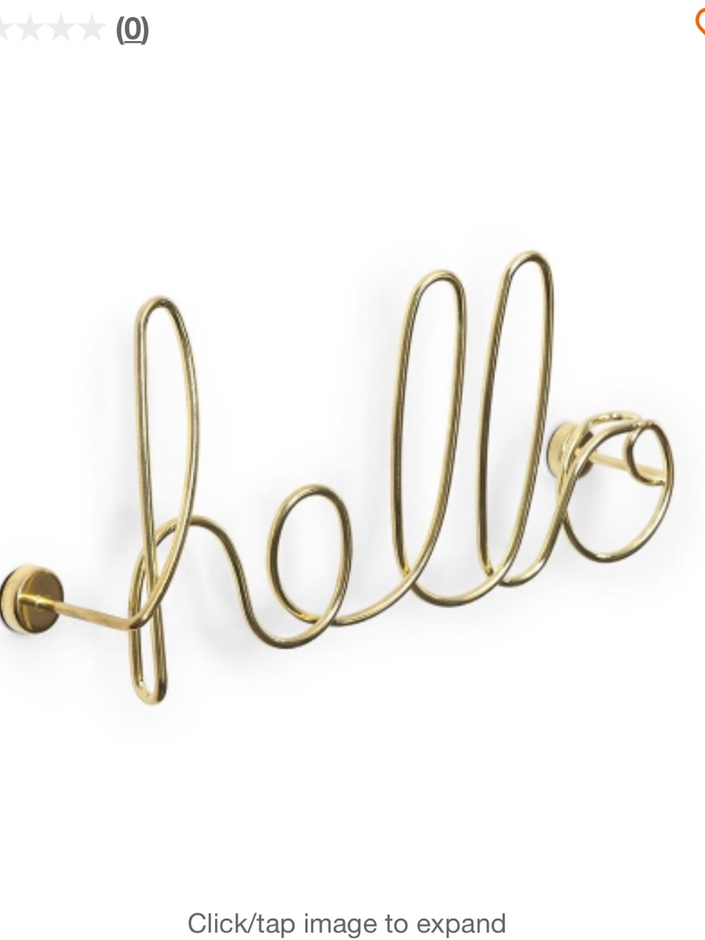 UMBRA Wired Hello Brass Wall Decor Decorative